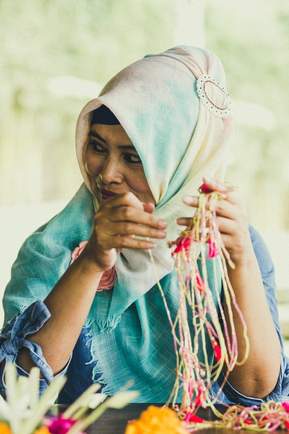 Bali UNITY Beaded Wrap/Necklace - Green - Love Is Project