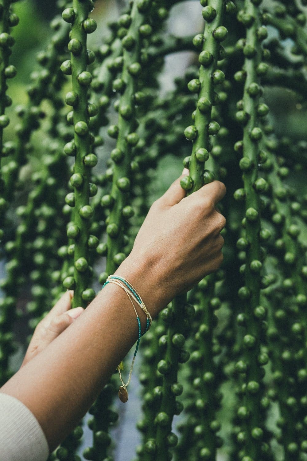 Bali UNITY Beaded Wrap/Necklace - Green - Love Is Project
