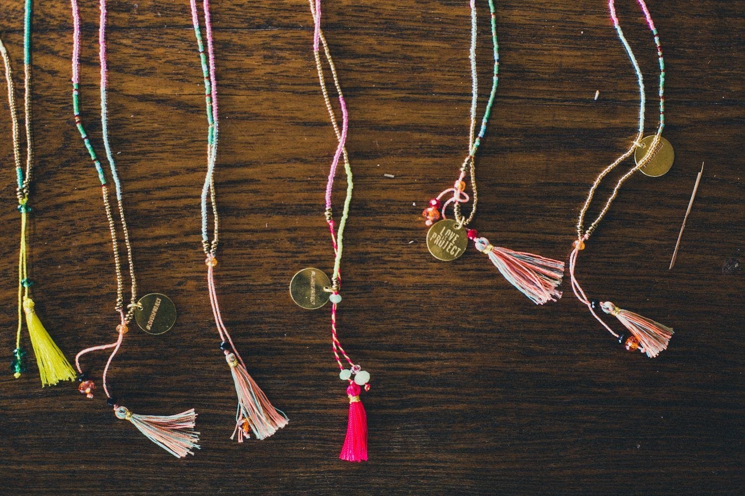 Bali UNITY Beaded Wrap/Necklace - Peach - Love Is Project