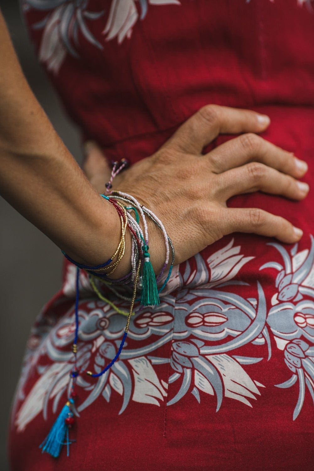 Bali UNITY Beaded Wrap/Necklace - Purple - Love Is Project