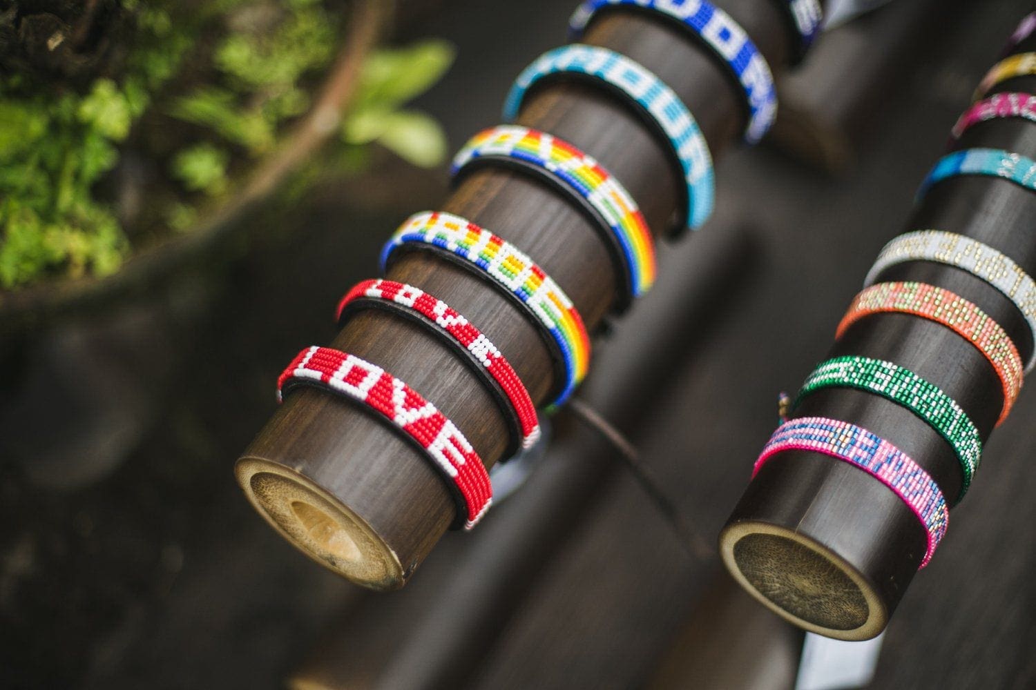 Bamboo Bracelet Stand - Horizontal - Love Is Project