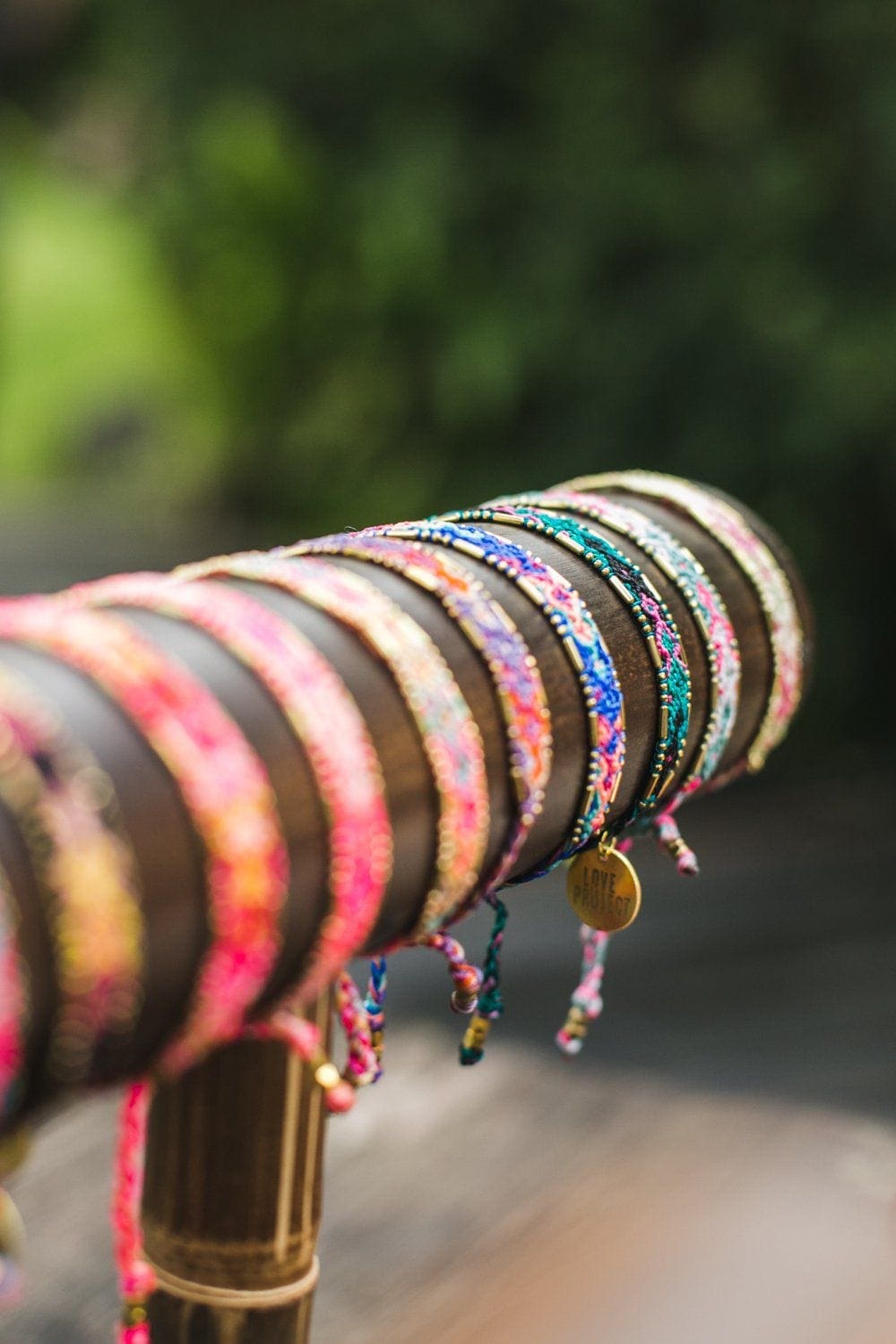 Bamboo Bracelet Stand - Horizontal - Love Is Project