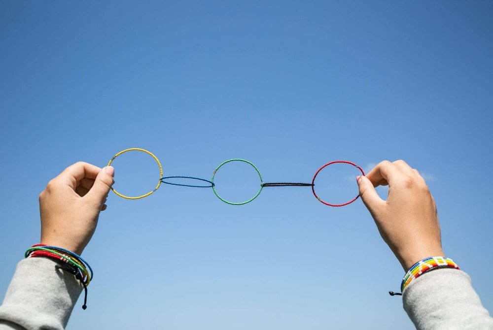 Beaded Unity Rings Bracelet - Love Is Project