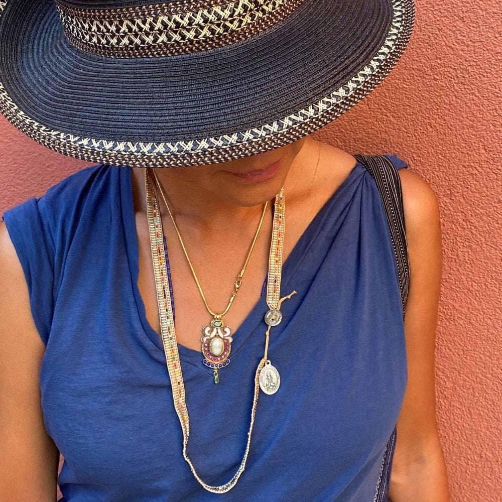 Darjeeling Necklace-Wrap Bracelet-Belt - Silver - Love Is Project