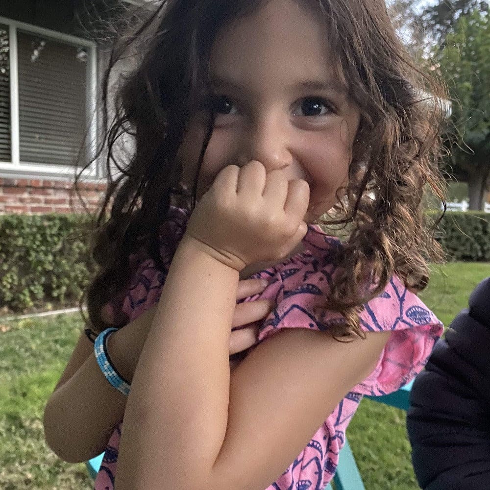 Skinny LOVE Bracelet - Sky Blue / White - Love Is Project