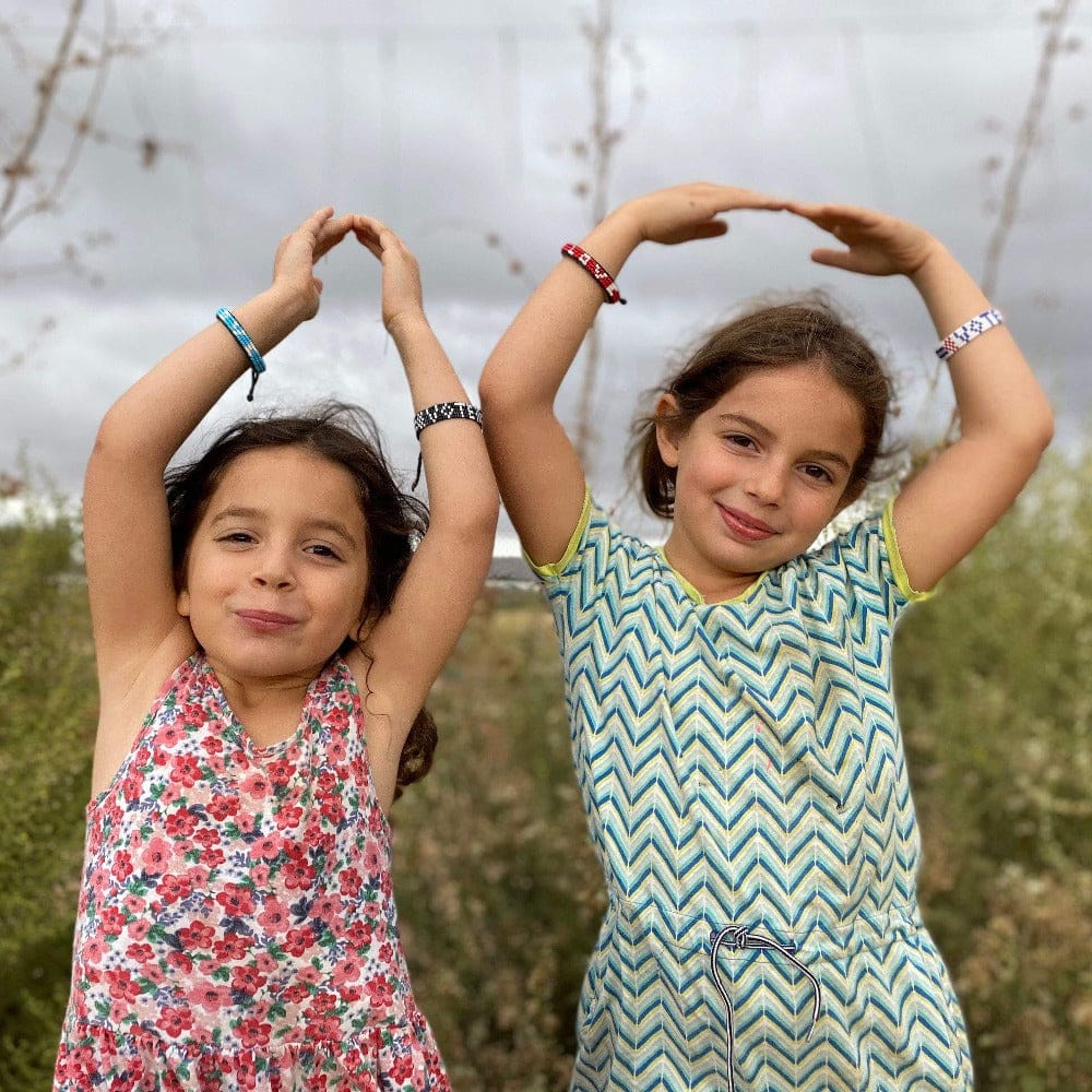 Skinny LOVE Bracelet - Sky Blue / White - Love Is Project