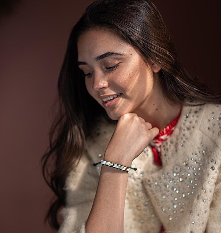 Skinny LOVE Bracelet - White Gold - Love Is Project