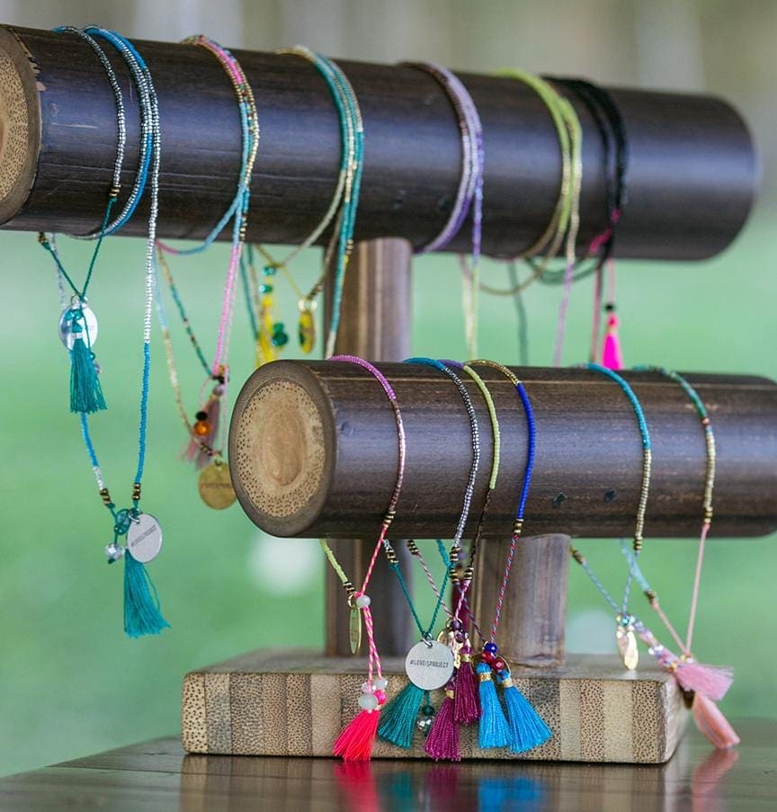 Bali UNITY Beaded Wrap/Necklace - Green - Love Is Project