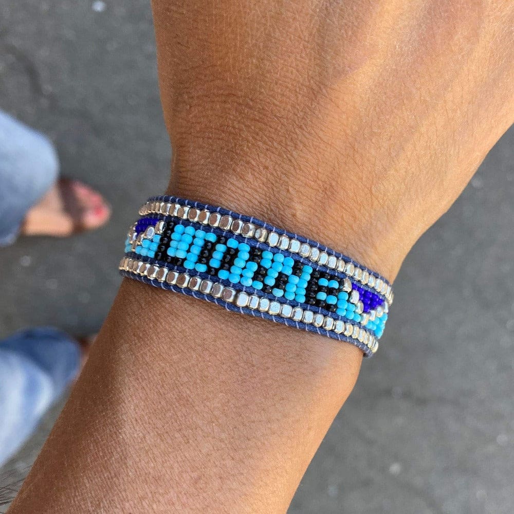 Taj LOVE Bracelet - Blue & Black - Love Is Project