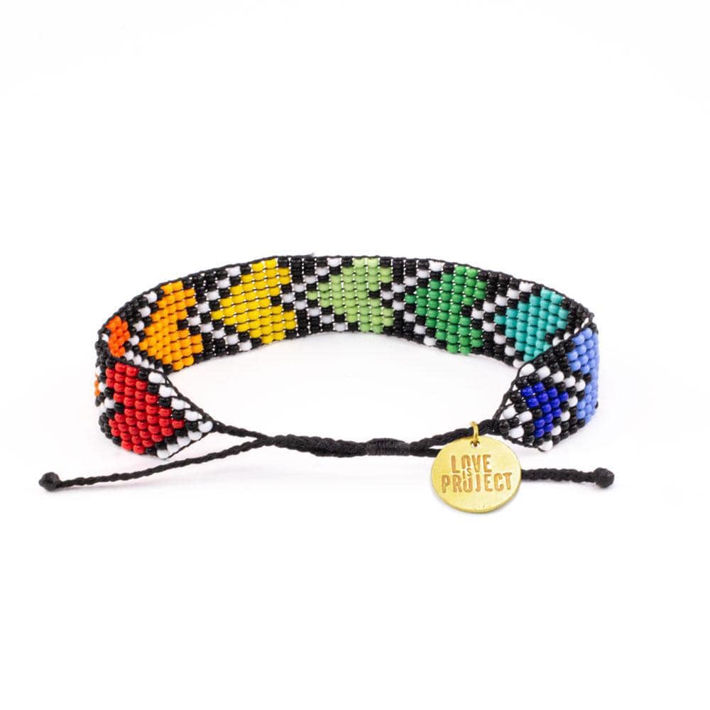 Rainbow River Hearts Bracelet - Love Is Project