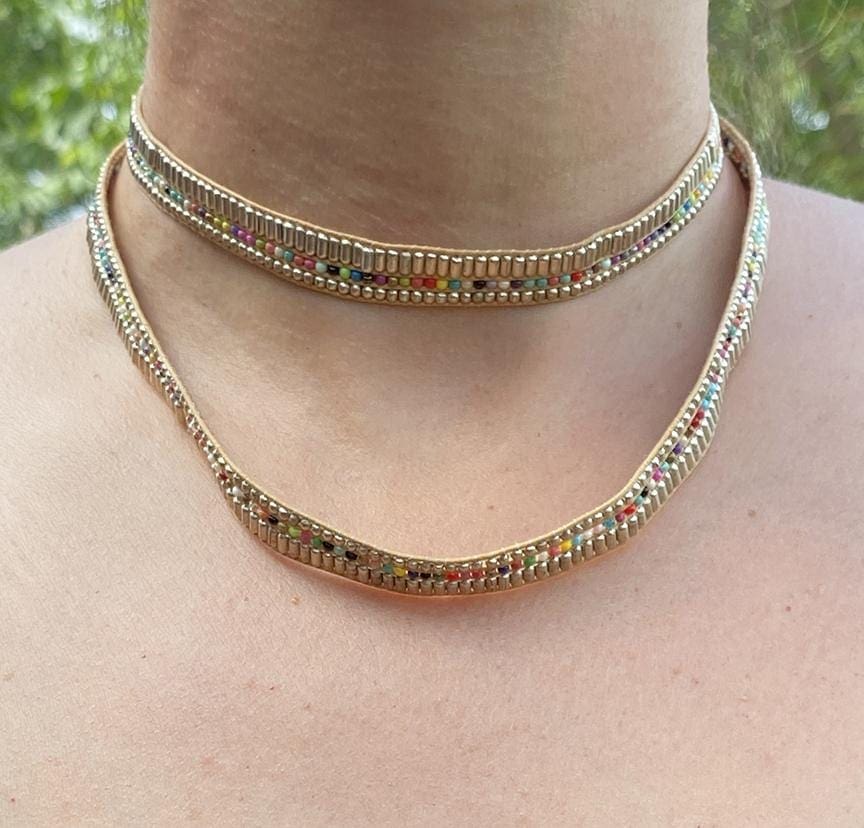 Darjeeling Necklace-Wrap Bracelet-Belt - Silver - Love Is Project