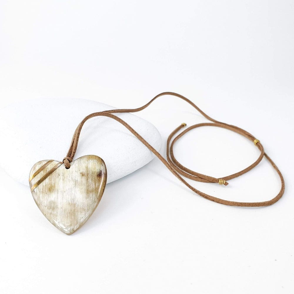 New Engravable Open Your Heart Necklace - Natural