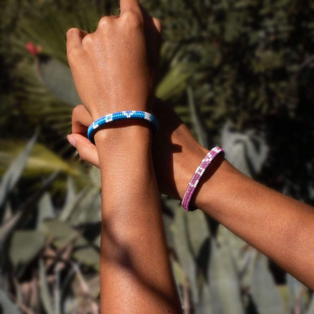 Skinny Ombré LOVE Bracelet - Pink Power - Love Is Project