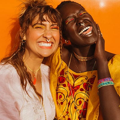 Bali UNITY Beaded Wrap/Necklace - Pink - Love Is Project