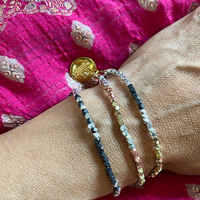 Kali Ombre Bracelet - Black / Silver - Love Is Project