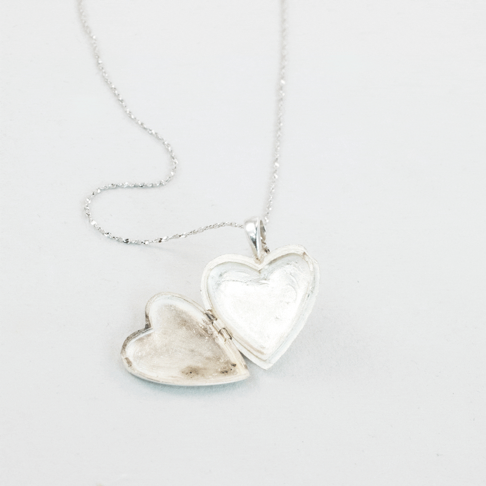 Love Heart Locket Necklace Charm