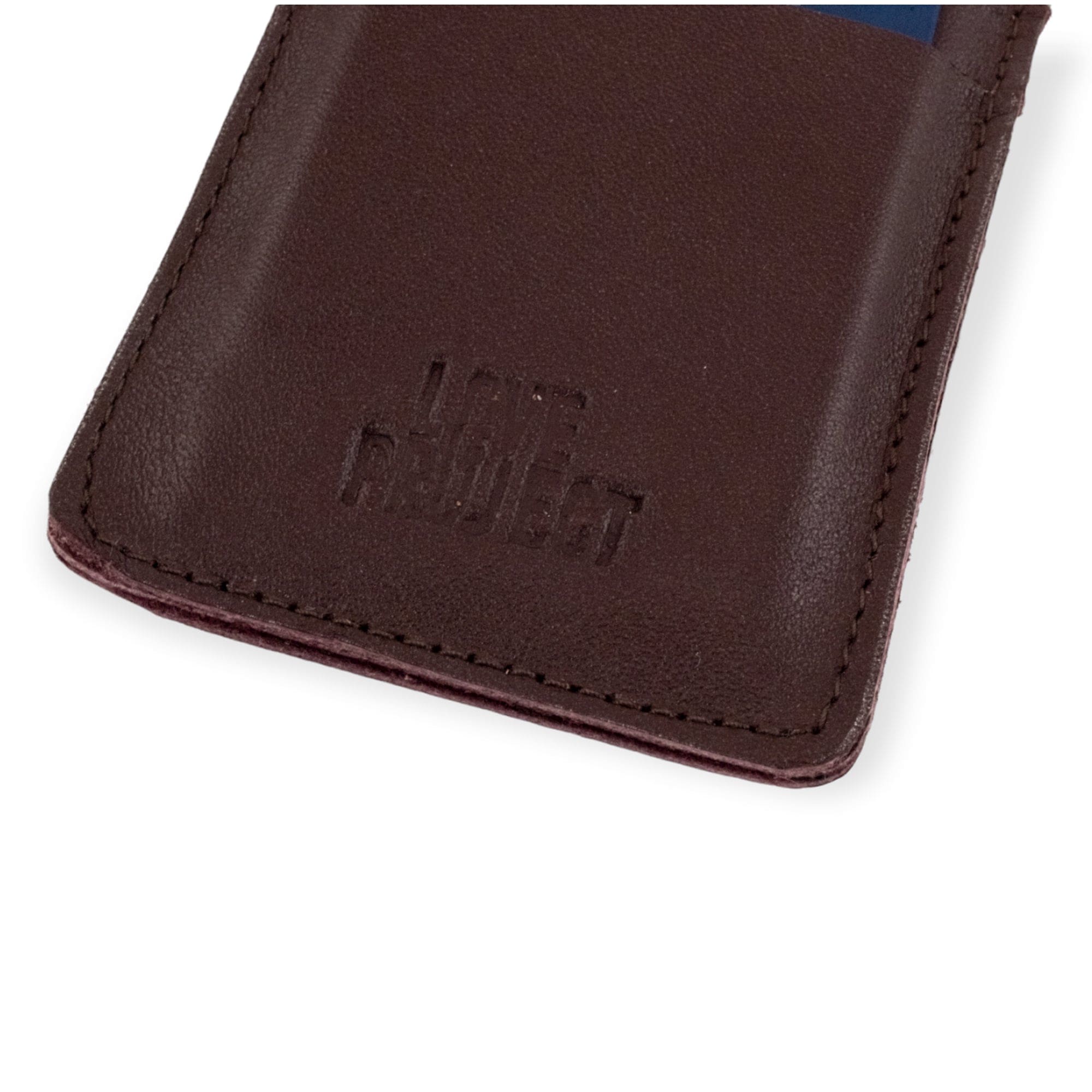 Leather Card Wallet - Wine - Love Is Project