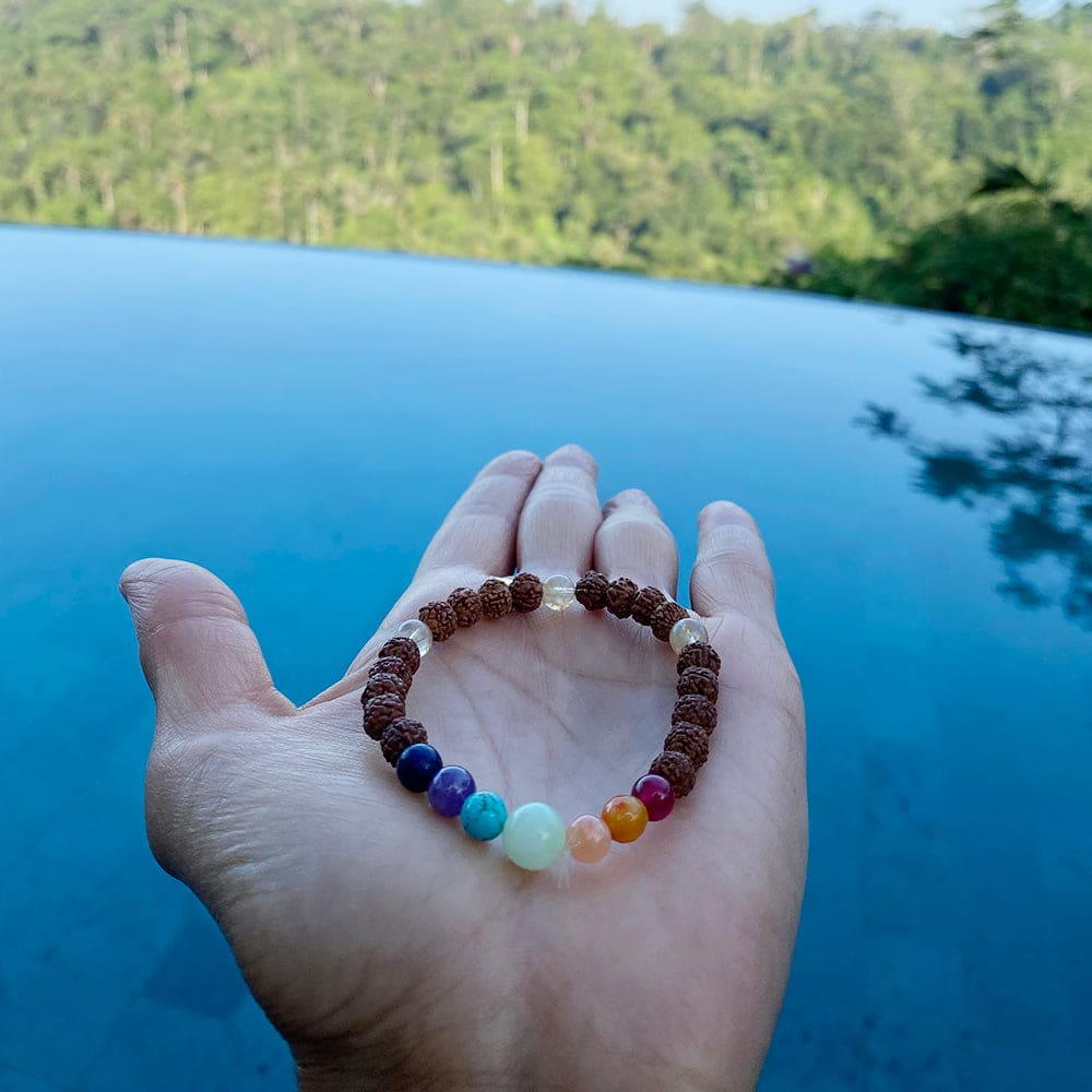 Bali Rainbow Mala - Chakra Center Stones - Love Is Project