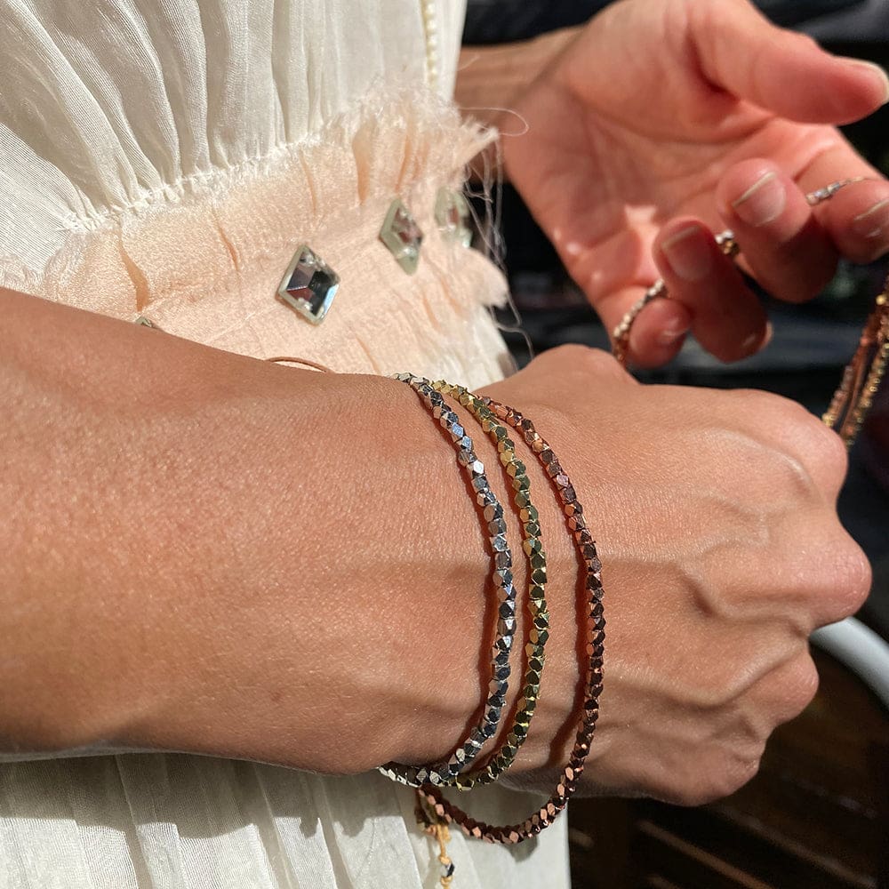 Bollywood Bracelet & Necklace Set - Champagne - Love Is Project