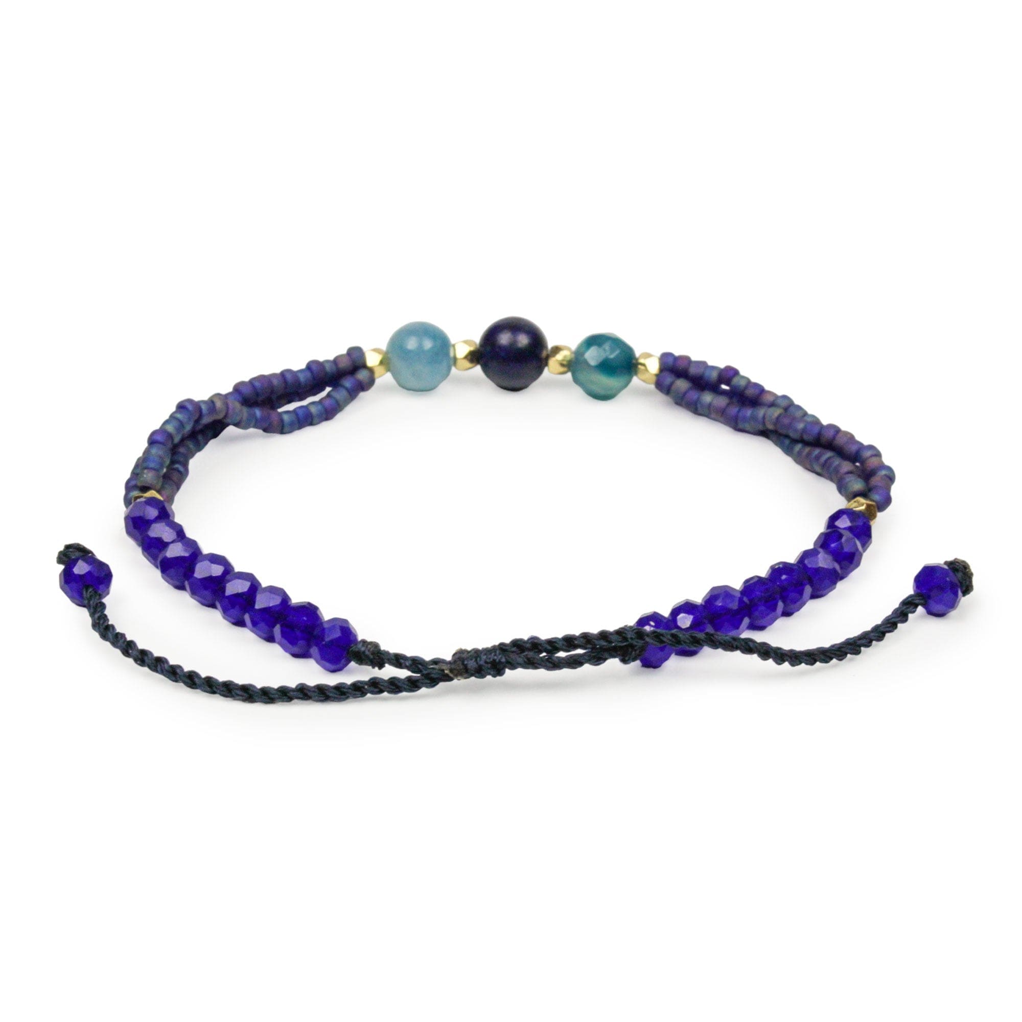 Third Eye Beaded Bracelet - Blue Turquoise - Love Is Project