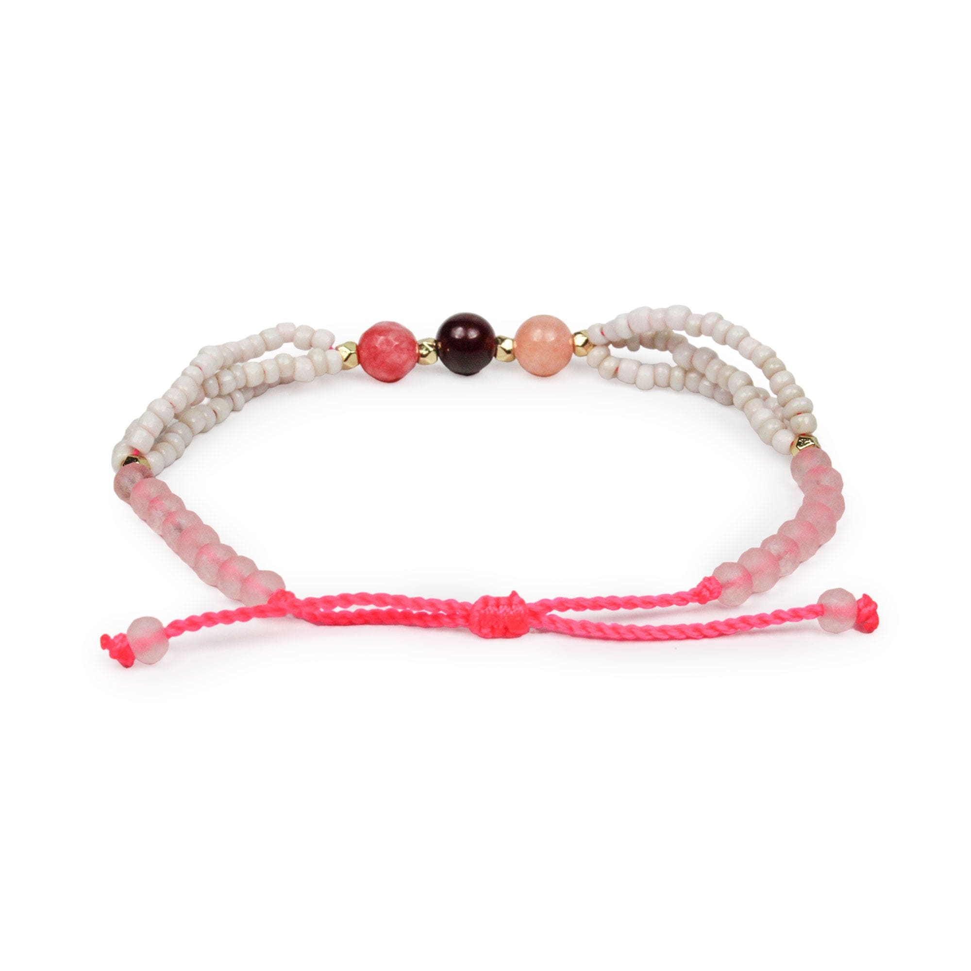 Third Eye Beaded Bracelet - Pink - Love Is Project