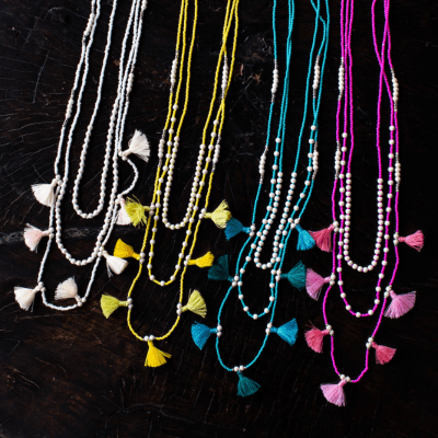 Bali Garland Necklace - Turquoise - Love Is Project