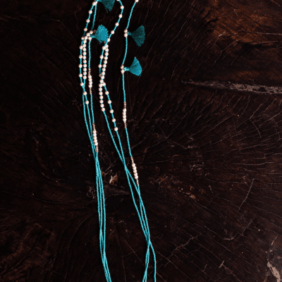 Bali Garland Necklace - Turquoise - Love Is Project