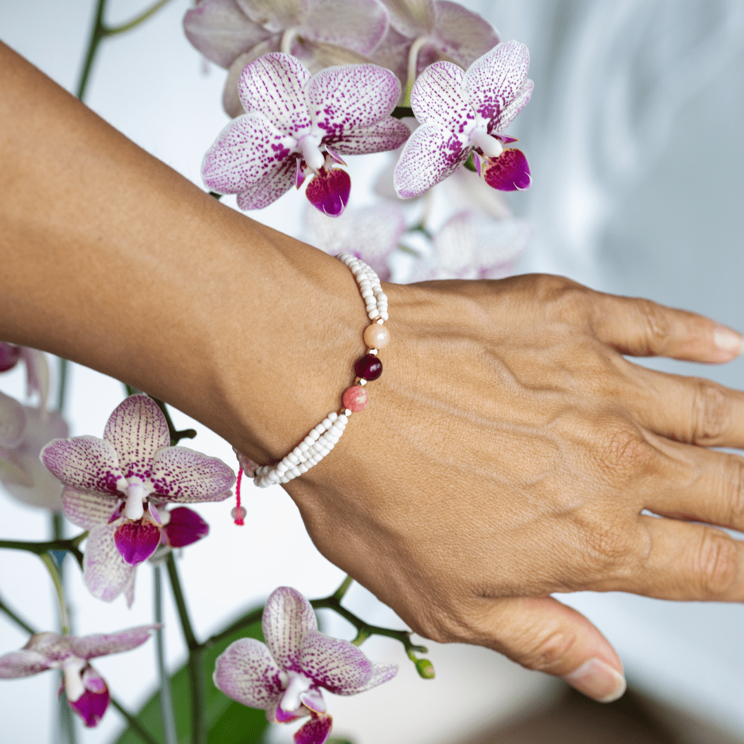 Third Eye Beaded Bracelet - Pink - Love Is Project